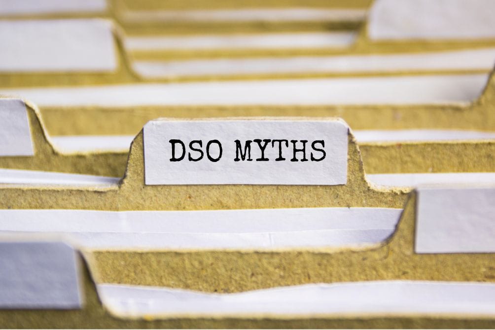 five MYTHS ABOUT DSOs BUSTED blog post cover for Prodent Search